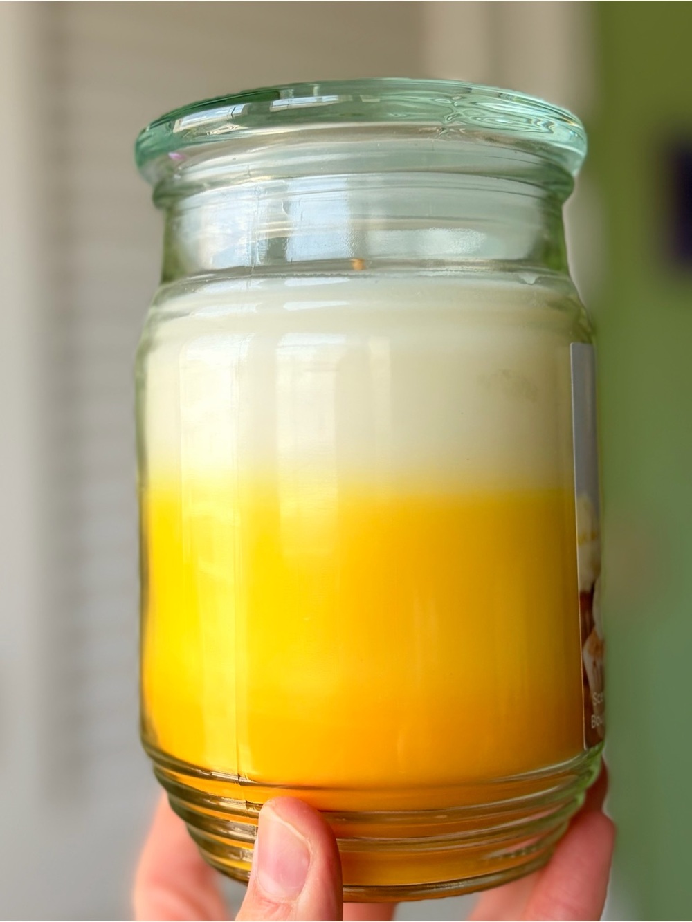 Ashland Lemon Cupcake Scented Jar Candle - Yellow and White - Picture 2 of 4